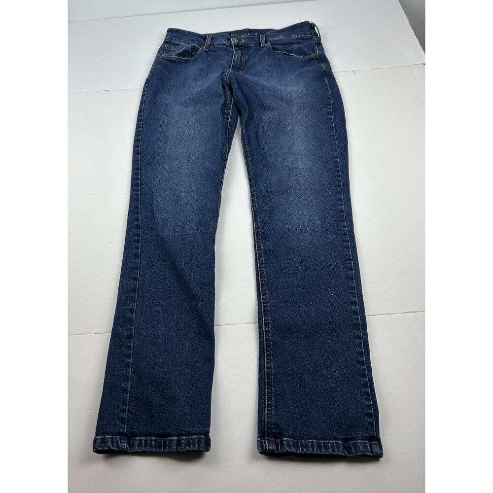 Mott & Bow Women’s Boyfriend Jeans Size 29 Medium Wash Blue Stretch 29x30 - Picture 3 of 16